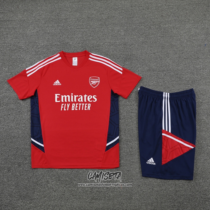 Chandal del Arsenal 2022-2023 Manga Corta Rojo - Pantalon Corto